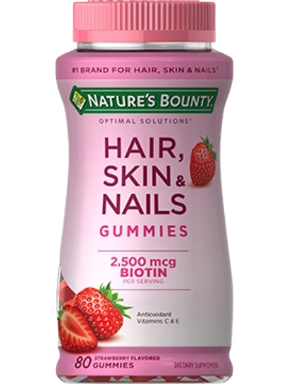 Nature's Bounty® Optimal Solutions® Hair, Skin & Nails 80 Gummies 